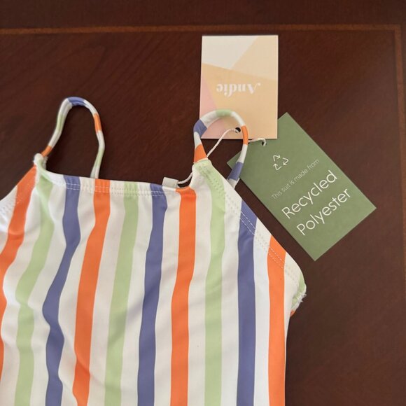 Andie Kids Toddler Girl AK001 Striped Amalfi Swimsuit Size 2T New - Picture 4 of 11